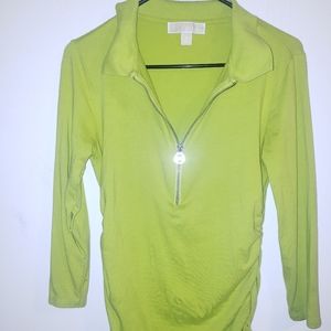 Michael Kors Long sleeve stretchy collared shirt